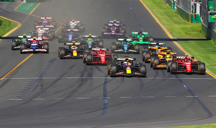 F1 Race start in 2024