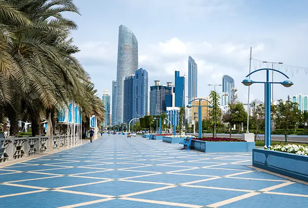 The Corniche in Abu Dhabi