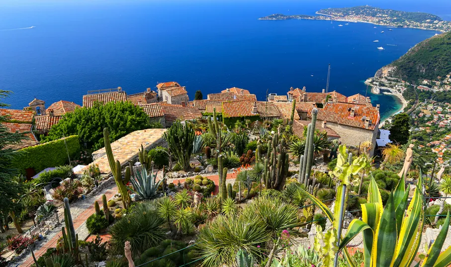 Saint-Jean-Cap-Ferrat from Jardin Exotique d'Eze