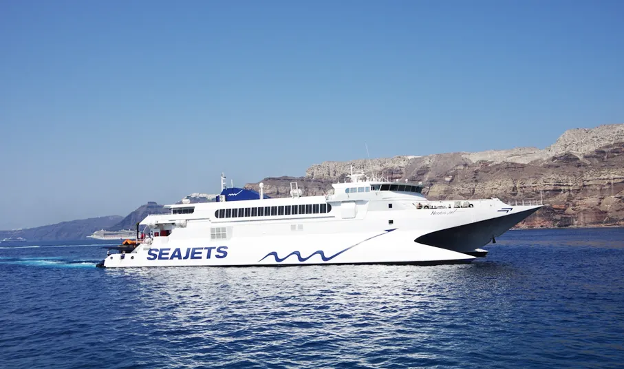 Ferry near Santorini