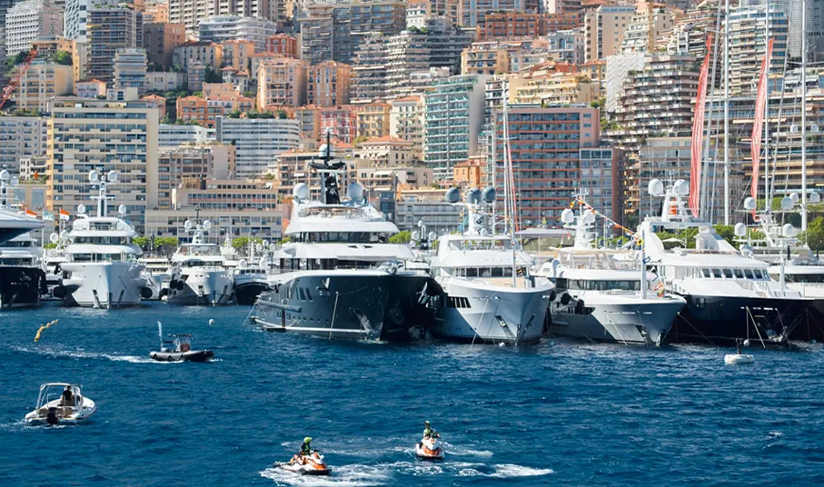 Yachts at La Condamine