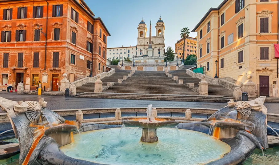 Rome Spanish Steps - Europe's widest and longest staircase.