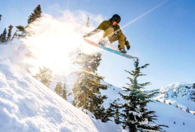 Snowboarding in Whistler