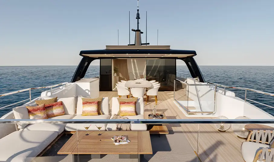 Majesty 100 Terrace yacht